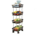 Wire Rolling Storage Cart