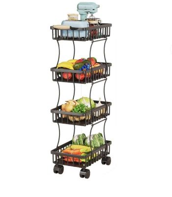 Wire Rolling Storage Cart